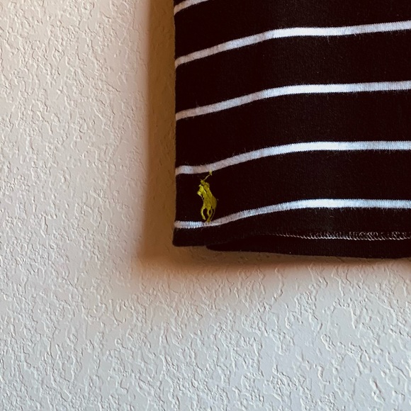 Ralph Lauren Black and White Striped tee XL - Picture 4 of 5